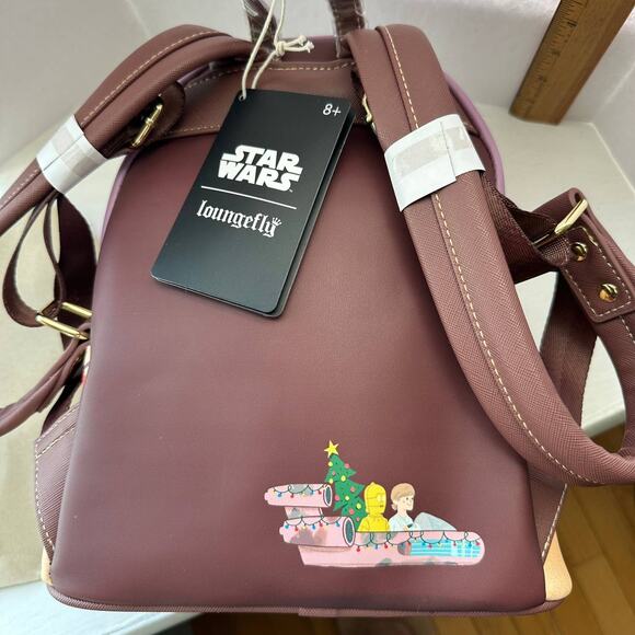 Loungefly Star Wars Jawa Christmas Tree Mini Backpack NWT - Picture 3 of 6